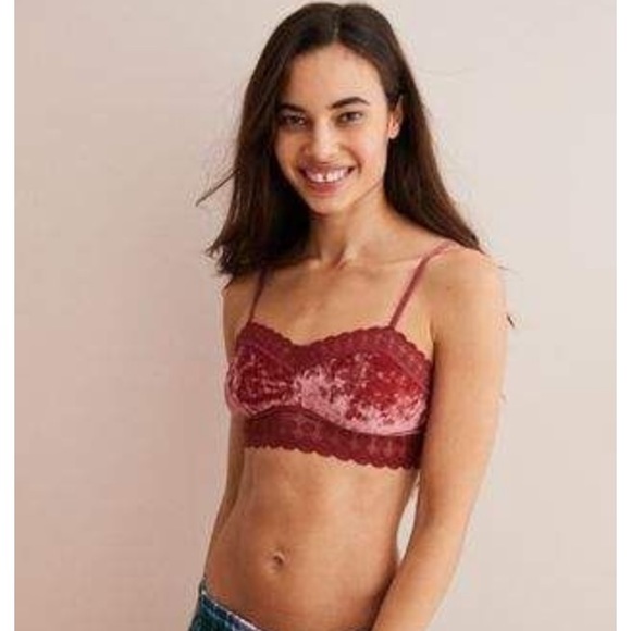 AERIE Green Velvet Bralette bra - Picture 6 of 6